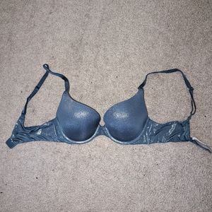 Blue Shimmer Victoria Secret Push up Bra Size 32B